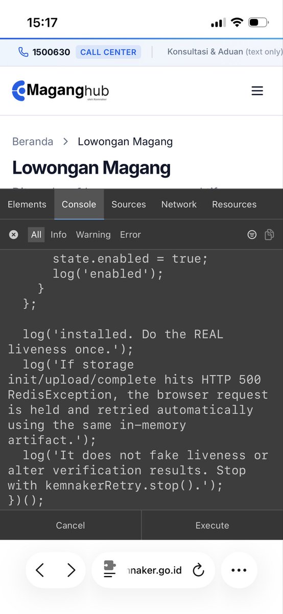 enjiner_ing's tweet photo. Tap and hold di bagian Console yang blank, ya https://t.co/QF6lSMgyQm