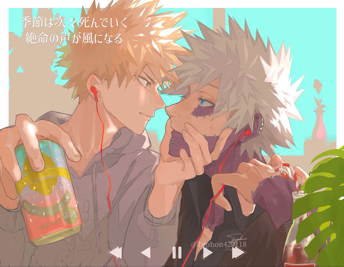 Typhon420118's tweet photo. not my favorite work but still 💙🧡
#Bakugou #Dabi #BNHAfanart #dabibaku https://t.co/MStHTrguXn