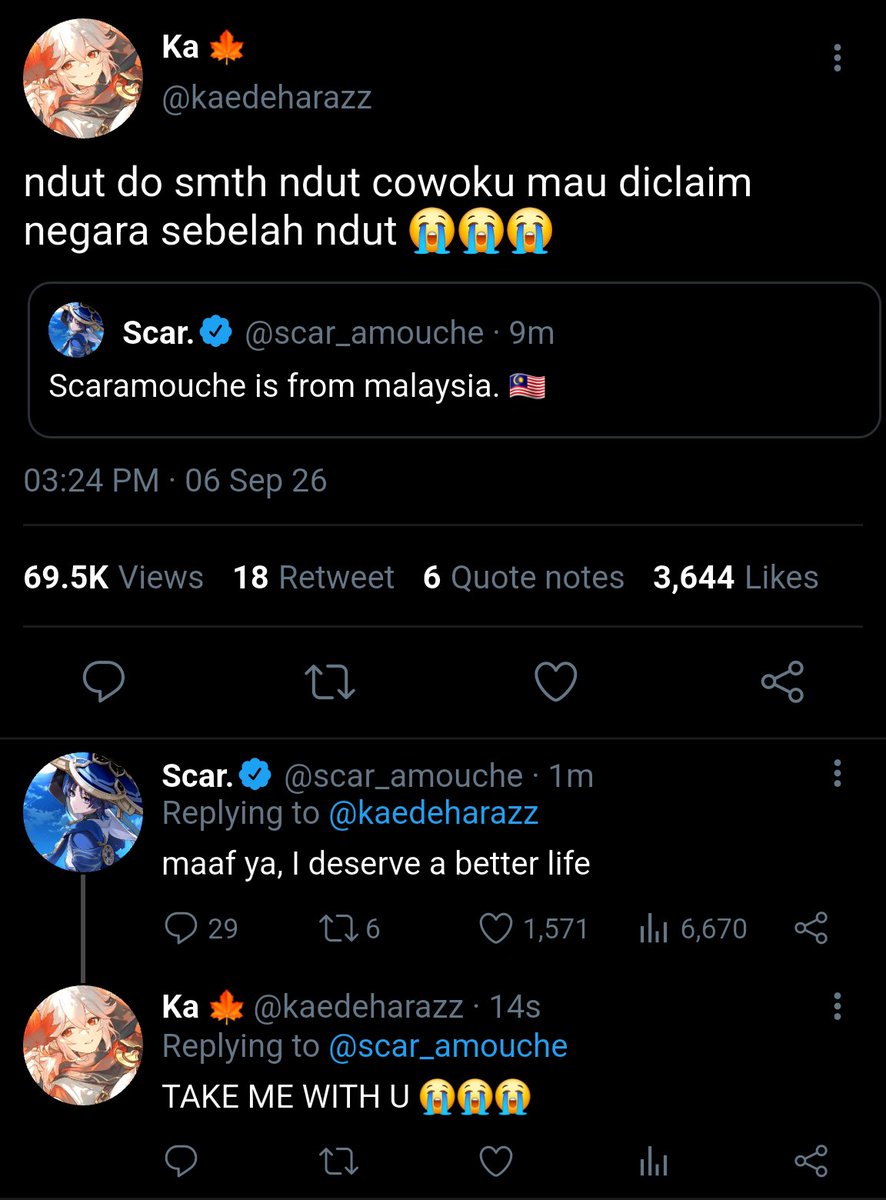 kuronushe's tweet photo. #kazuscara WNI idol AU ft. 6reeze; two tweets

Scara yang capek jadi idol di Indo https://t.co/xm4YIlFfHV
