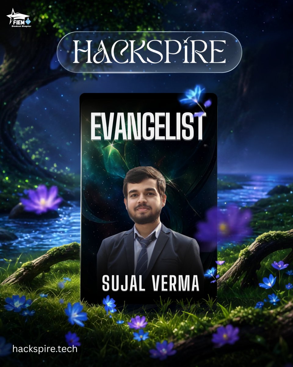 acmfiem's tweet photo. Meet Sujal Verma, one of the voices carrying the spirit of HackSpire'26 beyond the campus and into their community. 📣

Welcome aboard, @sujal_verma777 . We’re glad to have you with us.

#HackSpire26
#InnovateToInspire
#Evangelists
#Hackathon
#FeelTheShakti
#MaaAschhe https://t.co/EXYSBhIMjN