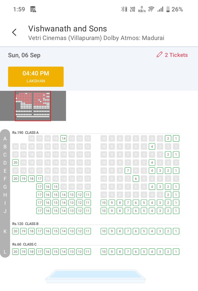 MaduraiSfc's tweet photo. •Day- 24 Madurai Filling Fast 🔥

#29YearsOfSuriya
#VishwanathAndSons https://t.co/PlEjaZ0wYp
