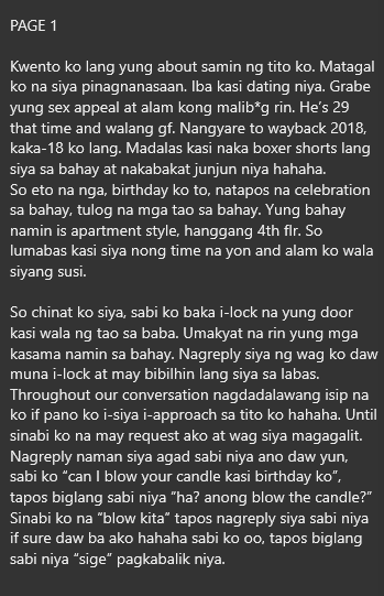 AlterOfan83223's tweet photo. Pumayag si Tito sa request ko sa kanya nung Birthday ko

Pages 1-2
Sender: 18Bday

#ConfessionOfanAlter1067
#Incest #Tito #Nephew https://t.co/fLFUgxOMcW
