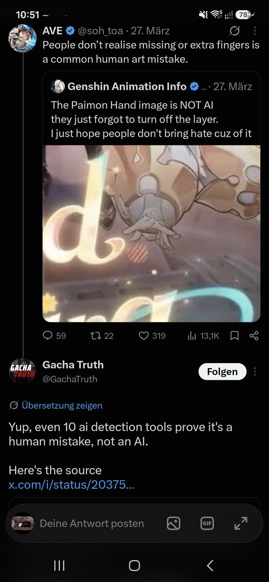 GCCMemes's tweet photo. @GachaTruth @WhiningWaves @Turtolz_Tutufan You sure? Or is it only because Genshin got attacked that time? You really should rename yourself to Hoyotruth 😂 https://t.co/5zOYTbQSSp