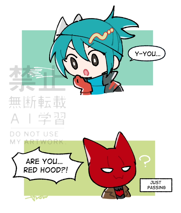 KoonoDc's tweet photo. 貓貓頭罩亂入
#JasonTodd #teentitans #KittyRedHood https://t.co/NL2APqBSkD