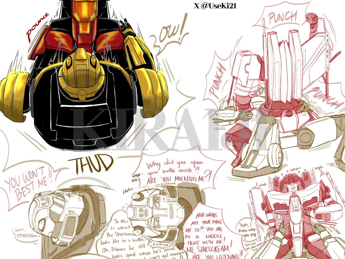 UseKi21's tweet photo. B-127 battling with the bot he admire🐝✨
#bumblebee #starscream #bumblestars #beestar #starbee #transformers https://t.co/LjIHQCU1yN