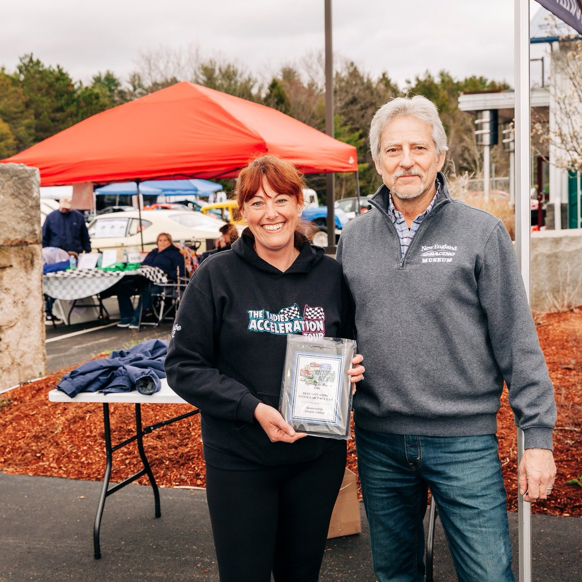 CassyFragassi's tweet photo. BEST APPEARING STOCK CAR

Congratulations to Kasie Kolbe and Peter Kolbe, winners of this year’s Best Appearing Stock Car Award at the Racer’s Reunion Car Show with their sharp Chevy Camaro! https://t.co/gh21nfIVNG