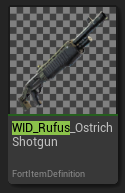 PrivateUserDev's tweet photo. Fun fact: OG Season (27.xx) had the Ostrich Shotgun (B.R.U.T.E Shotgun) in its files, meaning Epic was most likely considering adding brutes back in ~Week 4 of the season https://t.co/cA6E3Ps19d