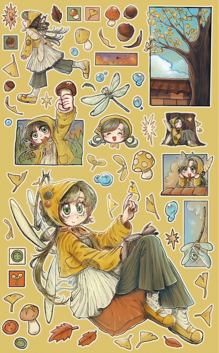 geuchej's tweet photo. #일러스트 #illustration  #イラスト

낙엽요정 스티커 도안도 끝…!🥺
이 도안도 문구전을 위해 열심히 그렸어요 https://t.co/xKzFu8LS0x