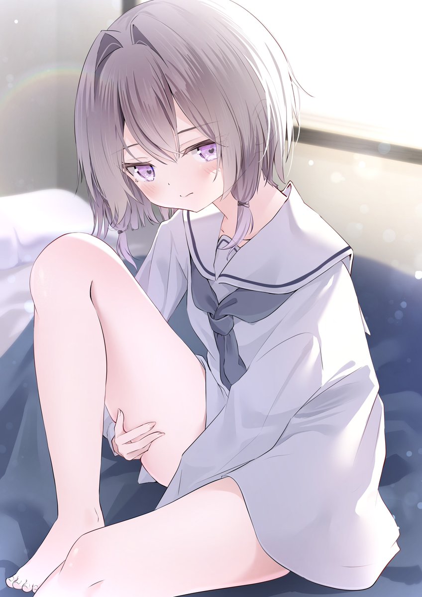 Teruru_painting's tweet photo. 「せんぱい、そんなに見つめられると……恥ずかしいです…」 https://t.co/zhJMircyxp