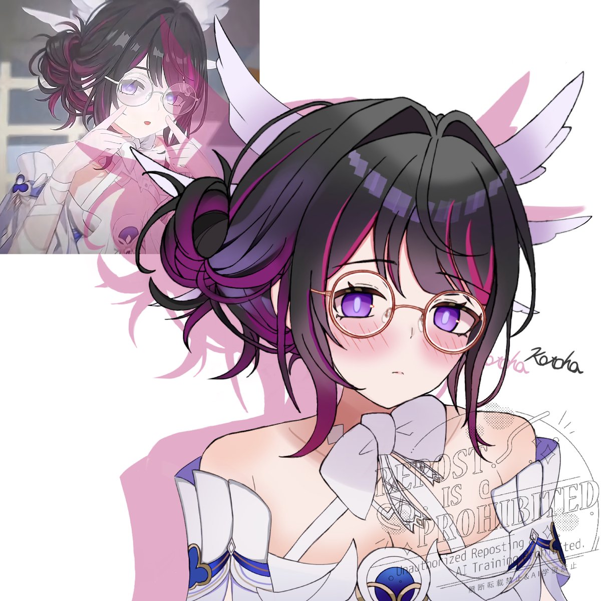 kotohaneko_0307's tweet photo. 1番人気の絵はメガネコロンビーナでした🌙 https://t.co/WK0pgC54xv
