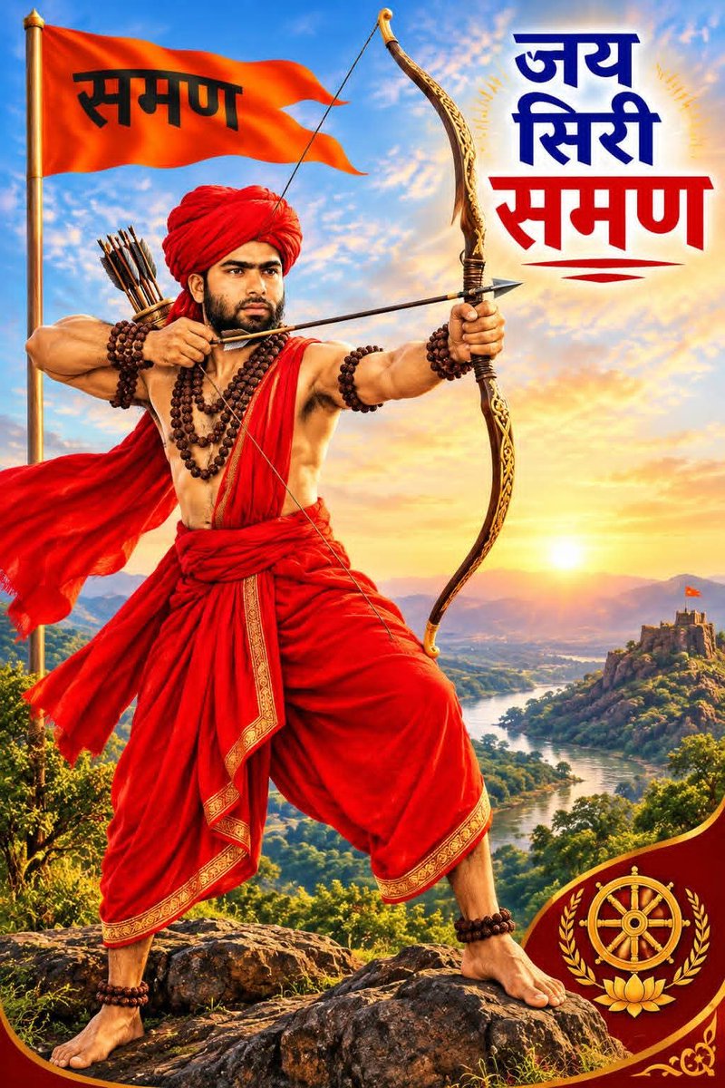 university_we's tweet photo. जय सिरी समण (सबसे बड़े-समण की जय हो)
#मैंसमणहूं #समण #सिरी #समणदुनिया
🚩
#बोलसमसम ...
#जयसिरीसमण  
#समणसंस्कृति 
#समणसभ्यता
#मैंसमणहूँ https://t.co/609iKUvYp7