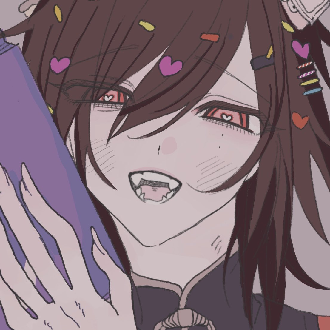 Shupuqv's tweet photo. 久しぶりの配信をしたくてサムネイルを描くなど。 https://t.co/3Ven1W1nQH