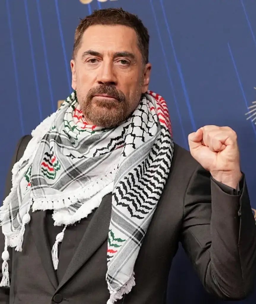 gagahaberyeni's tweet photo. İspanyol oyuncu Javier Bardem, İsrail askerini reklamında oynatan Adidas için boykot çağrısı yaptı. https://t.co/b4I05fEsrX