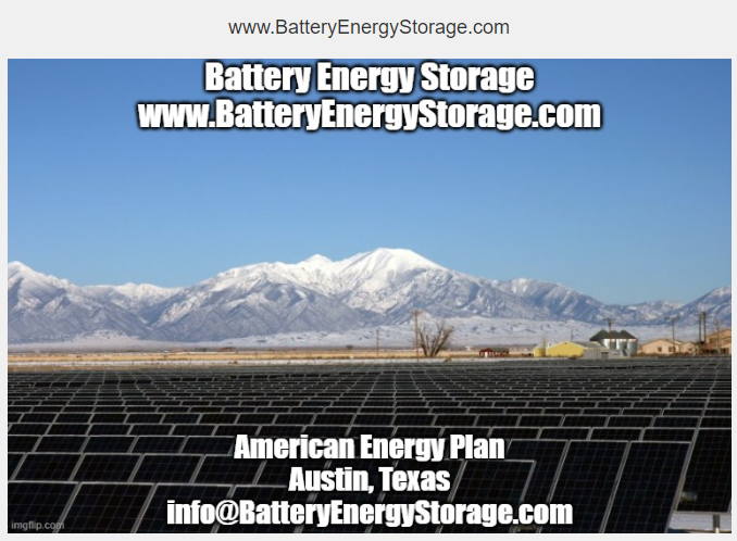 AmericasNRGplan's tweet photo. #BatteryEnergyStorage .com

https://t.co/QdnmPVPiCL
Austin, Texas
info@BatteryEnergyStorage.com

#IronFlowBattery .com
#BulkEnergyStorage .com
#VirtualPowerPlants .com
#FrequencyRegulation.com
#FlywheelEnergyStorage .com
#DemandSideManagement .com
#CompressedAirEnergyStorage .com https://t.co/Td1I0DkDSy