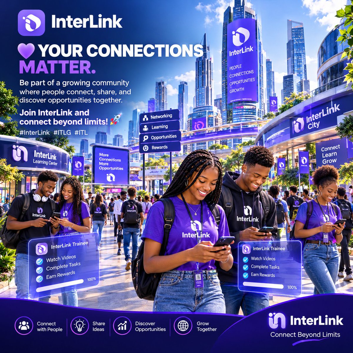 MUIDEENSERml's tweet photo. 💜 YOUR CONNECTIONS MATTER.

Be part of a growing community where people connect, share, and discover opportunities together. 🤝🌍

Join InterLink and connect beyond limits! 🚀

#InterLink #ITLG #ITL https://t.co/B1z0ZMAaFj