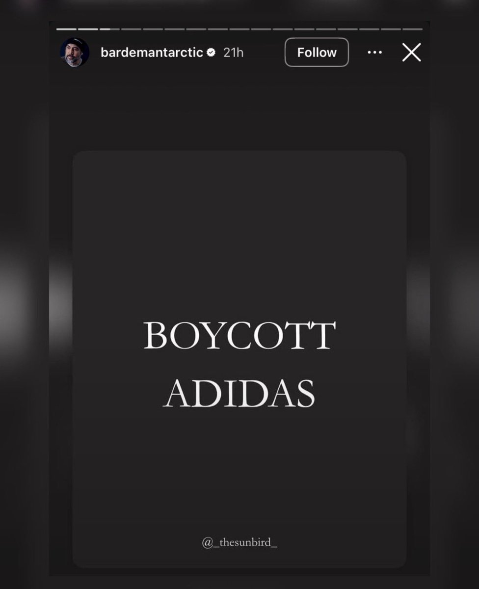 mahfildijital's tweet photo. 🔴 İspanyol oyuncu Javier Bardem, Adidas'a boykot çağrısı yaptı. https://t.co/QGPGtoY8Aw
