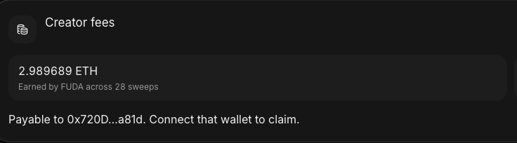 Fudarake's tweet photo. Almost 3 ETH reached. Deploying 1 ETH for a buyback

Fudarake needs $FUDA for what’s coming next… 

Stay tuned 👀 https://t.co/kOtEaGhCu1