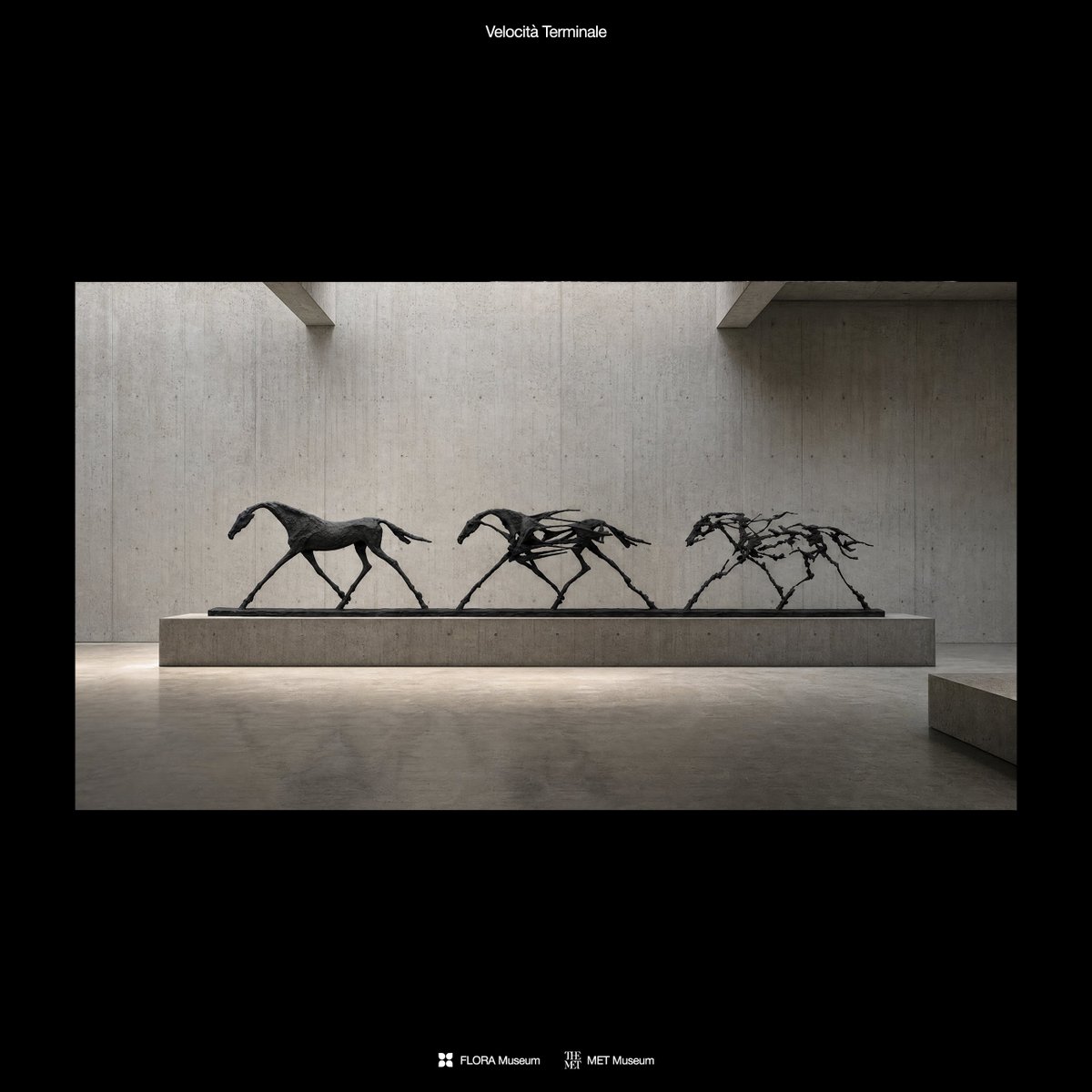 malfvisuals's tweet photo. A horse, symbol of speed, consumed by the very speed it represents.

Terminal Velocity reimagines Duchamp Villon's Horse (1914) at The Met. Futurism saw speed as progress; here it becomes what takes you apart.

Built on @floraai for @contra's Museum Challenge.

#FLORAMuseum https://t.co/kwbRqiZZmw