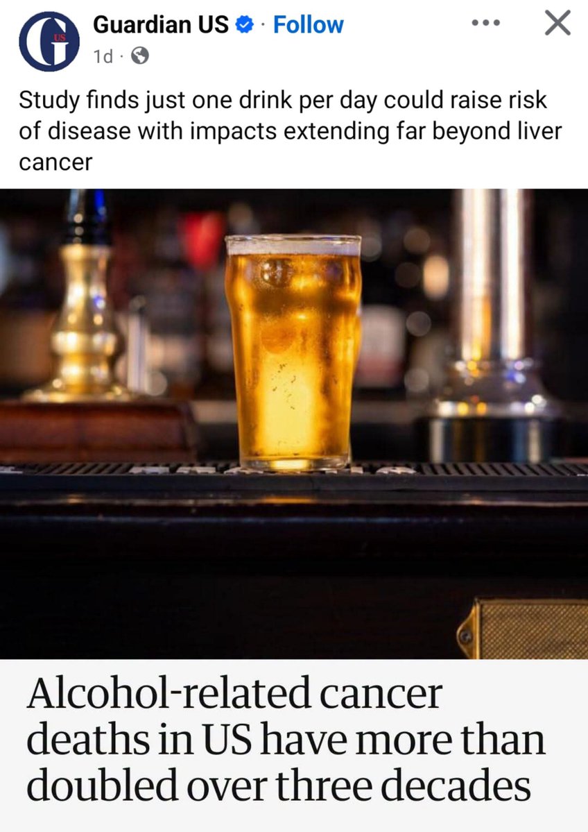 JacobSaul181286's tweet photo. Based on what exactly? Because last I checked alcohol is linked to about 200 illnesses including cancer https://t.co/9IV22SKUho