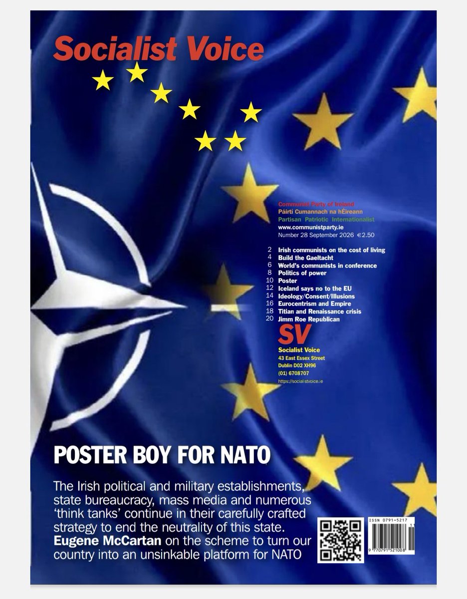 irelandcp's tweet photo. September Socialist Voice is now available online https://t.co/acvR54ZIa2
#NATO
#paytalks
#Cuba
#lenin https://t.co/bqppBrpySU