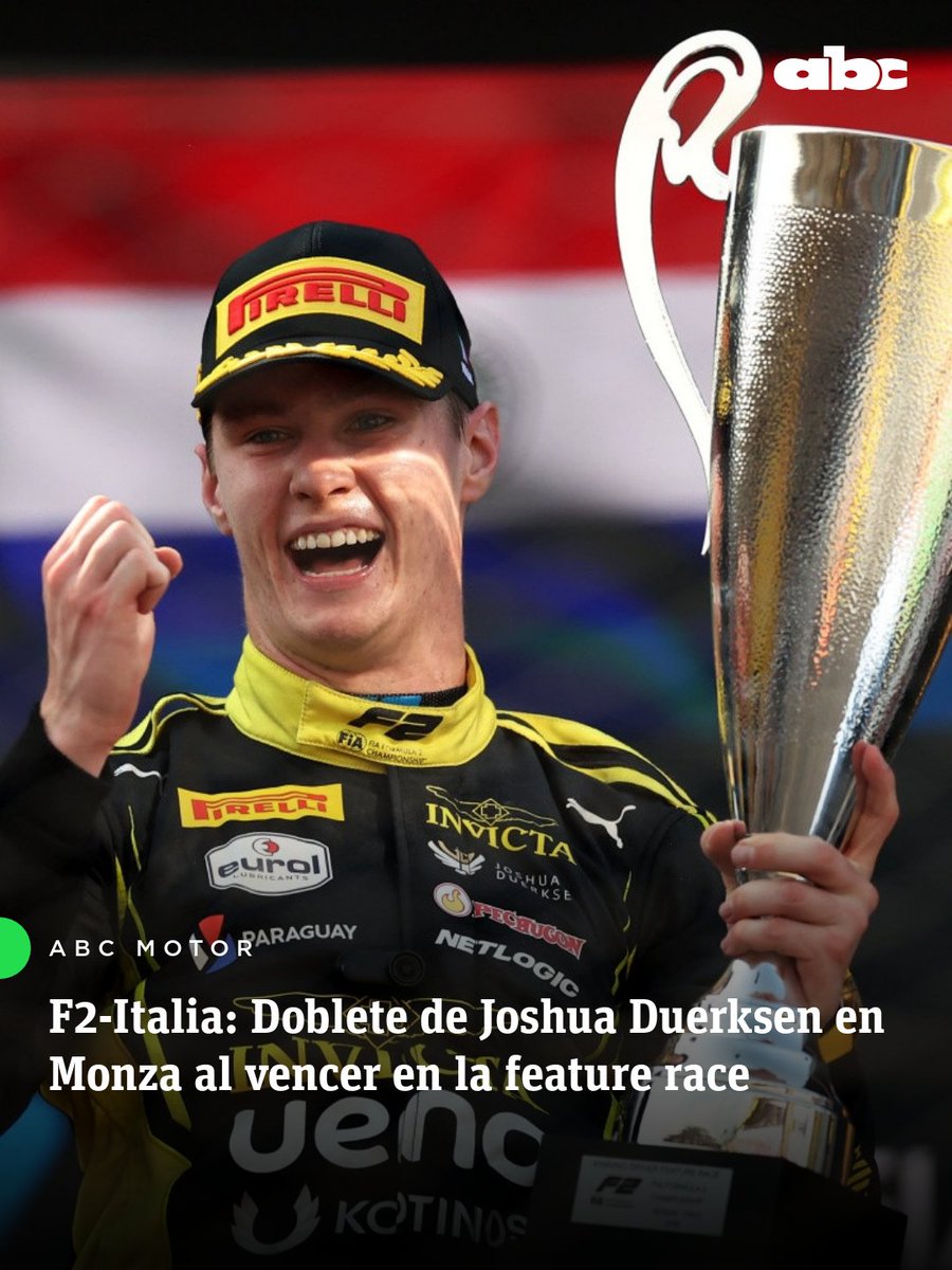 ABCDeportes's tweet photo. ¡MONZA ES DE DUERKSEN!🇵🇾

🏎️🔥 Joshua Duerksen ganó la Feature Race y, tras conquistar la Sprint el sábado, se consagró con las dos victorias del fin de semana en el mítico circuito italiano.

📲 Leé los detalles aquí: https://t.co/bCbYbawlo9

#ABCMotor https://t.co/141L0A3YzV