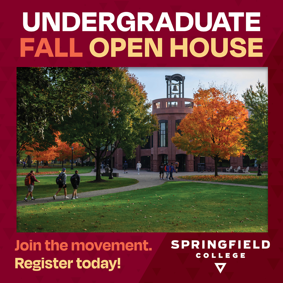 SpfldCollege's tweet photo. 🍂 Discover your future at Springfield College!🔻 

Join us for our Fall Undergraduate Open House on November 1, 8, or 15 starting at 9:45 a.m.! 🎓 Explore campus, meet faculty, and current students.

👉 Register today: https://t.co/mdmRwLTqEe

#SpringfieldCollege #FallOpenHouse https://t.co/g9evqBD4ph