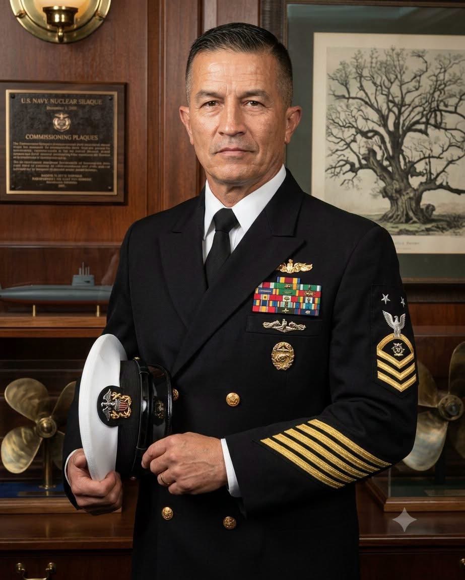 native_am_pride's tweet photo. "My name is Jose Garcia Acosta. I am a United States Navy Chief.

I am also Apache as my grandfather is from the Mescalero Apache tribe.

Someone said it is disgraceful for me to wear a uniform for the USA if I am Native American.

Let me tell you this. I am Apache and American. https://t.co/LJ4bGvQgjn