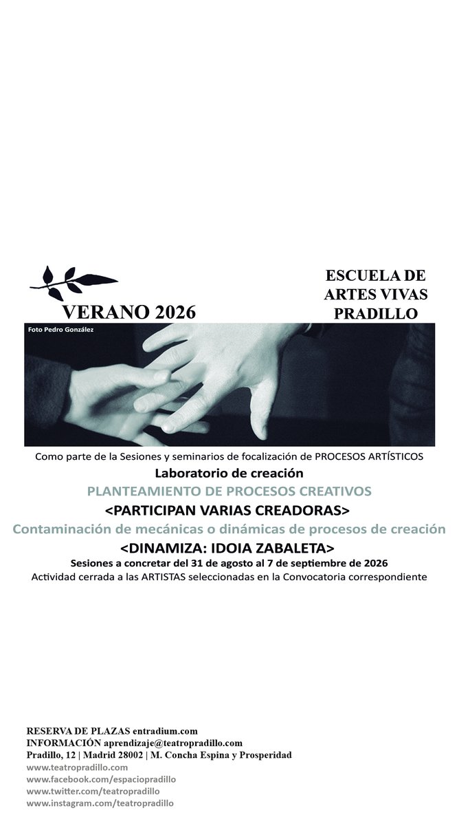 TeatroPradillo's tweet photo. https://t.co/lTRTL36rxz