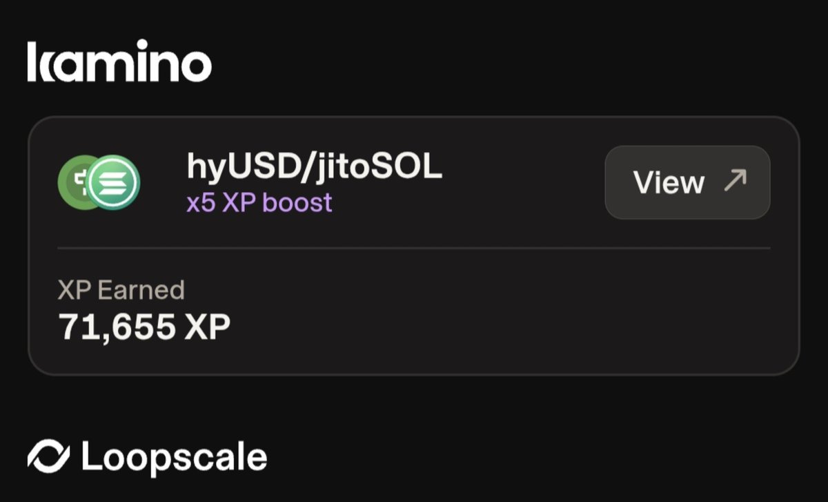 tefan2rich's tweet photo. Probably one of the smoothest ways to rack up XP on @hylo_so 

Depositing into the hyUSD-JitoSol vault on @kamino exposes your tokens to multiple passive yield streams

>JitoSol staking rewards
> $JTO incentives
>+ you gain XP on Hylo⚡️

It's a good day to be on @solana 
GM https://t.co/drF1ci3h1A