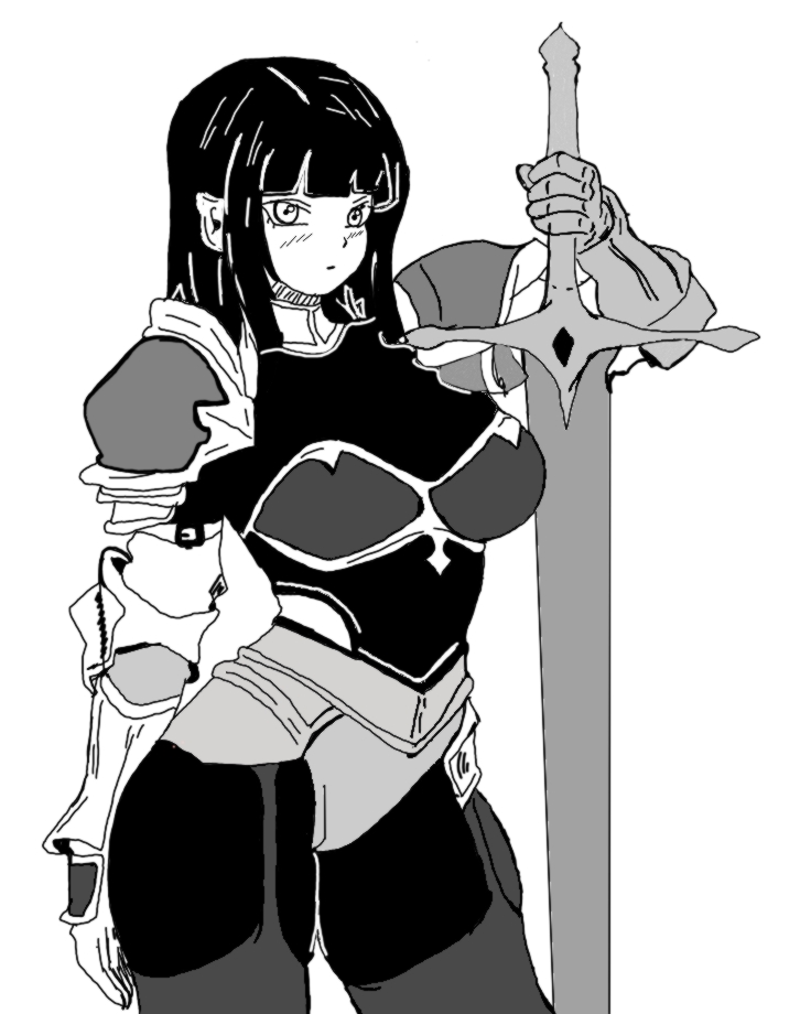 HDplay9's tweet photo. Just finished rendering this dark knight sketch! What do you guys think of the armor details? ⚔️🖤

Let me know if I should do more fantasy art like this! 👇

#animeart #digitalart #fantasy #knight #manga https://t.co/M0FAjURvT8