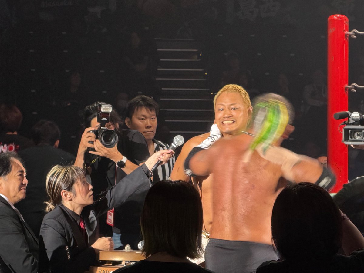 dada20kamo's tweet photo. ガンプロのタイトルマッチがまさかフリーダムズの大会で観れるとは思わなかった！！葛西選手の黒パン姿も素敵だった😆
#pw_freedoms #Ganpro https://t.co/fZ2HQRt5Pm