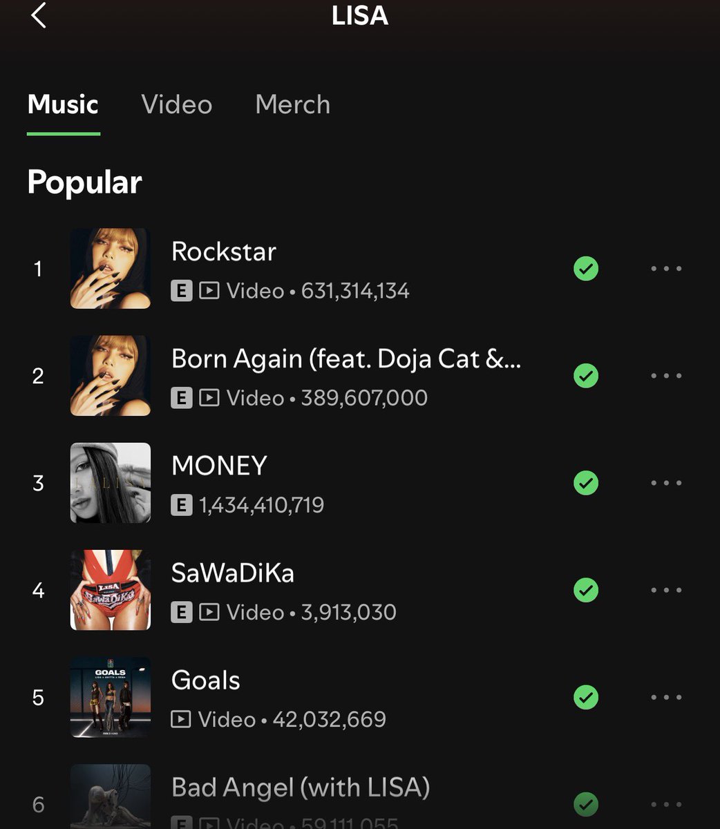 lalisamgger's tweet photo. SaWaDiKa is now Lisa’s 4th most popular song on Spotify. Keep streaming! 🔥🙏🏽 https://t.co/jKnWL3p9Dr