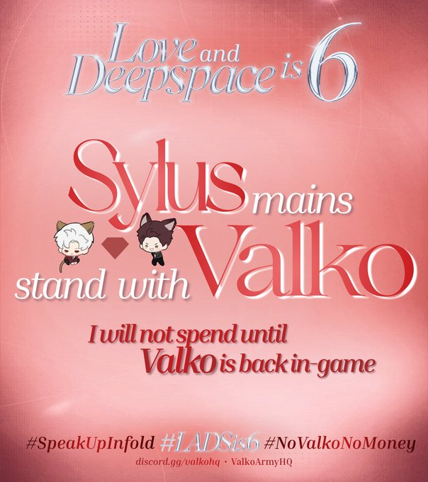 Ashvara_'s tweet photo. @Love_Deepspace No Valko no Money, Simples. And TBH we seriously dislike how you are parading our MOST WANTED RERUNS because you BROKE THE DAMN GAME and now wont address it. Even a simple we hear you we are working on it would help! #BringBackValko #LaDSis6 #Valkois6thLl https://t.co/DdYqsAFQbR