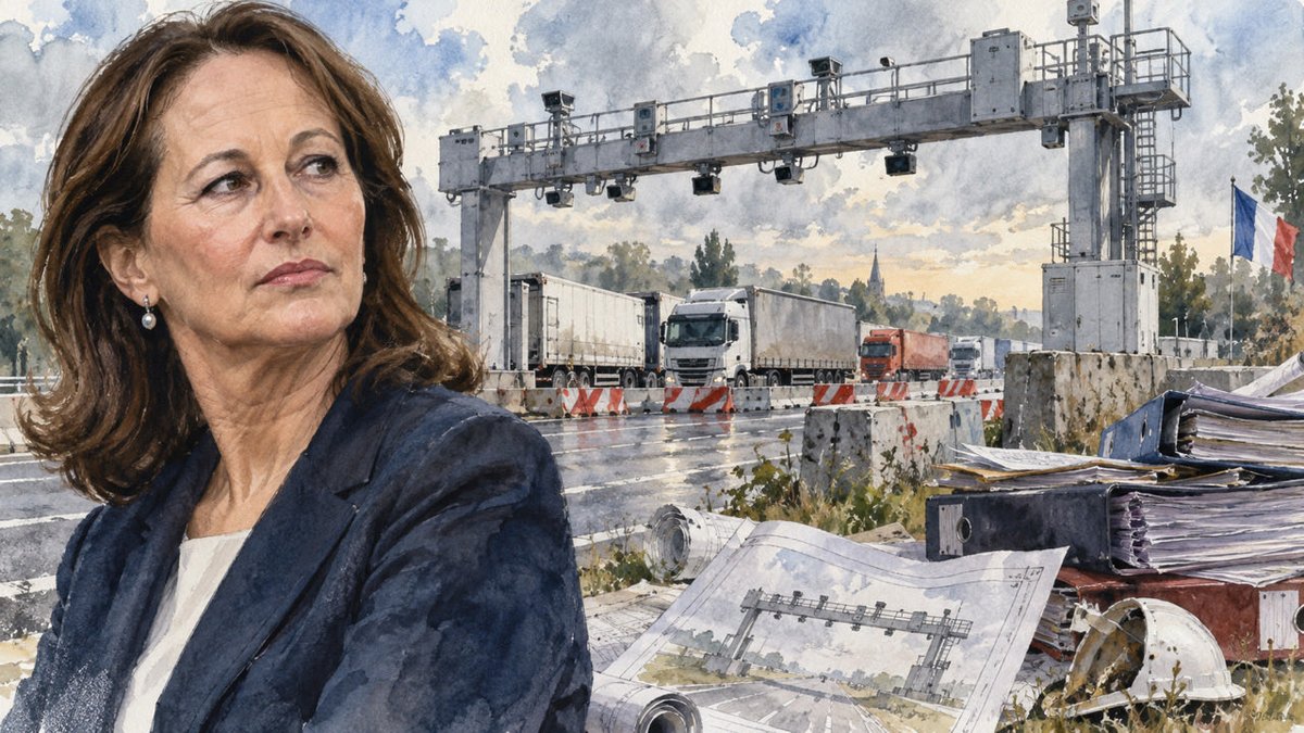 NicolasQuiPaie's tweet photo. 💸 1 JOUR, 1 GABEGIE – JOUR 41

💰 1 027 580 000 € 💰

C’est ce qu’a coûté à l’État l’écotaxe poids lourds.

Le principe était simple : faire payer les poids lourds pour l’utilisation de 15 000 km de routes françaises, notamment les camions étrangers en transit.

La taxe devait rapporter près de 890 millions d’euros nets par an aux administrations publiques.

Le système est développé.
Les portiques sont installés.
Les équipements sont achetés.

Puis tout s’arrête.

Après une première suspension en 2013, Ségolène Royal annonce en octobre 2014 la « suspension sine die » du dispositif.

Quelques semaines plus tard, le contrat avec Écomouv’ est résilié.

Résultat :

957,58 millions d’euros versés à Écomouv’ et à ses partenaires au titre de la suspension et de la résiliation.

À cela s’ajoutent 70 millions d’euros dépensés par les administrations pour concevoir, piloter, mettre en œuvre… puis démanteler le dispositif.

Des dépenses que la Cour des comptes qualifiera rétrospectivement d’inutiles.

Plus d’1 MILLIARD D’EUROS dépensé pour une taxe qui n’aura jamais rien rapporté.