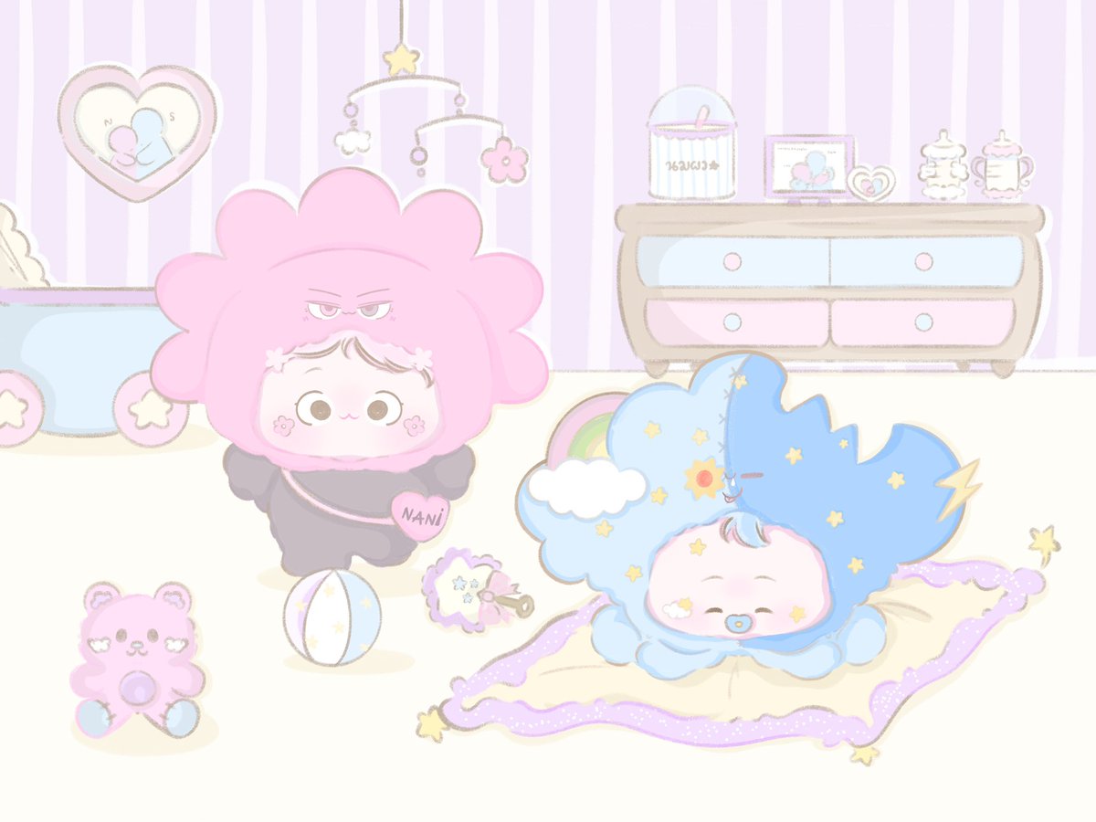 mydearbloom's tweet photo. baby room 

⋆.𐙚 ̊ ꒰ #NEONA #SMYLE ꒱♡ 🎀☁️
— #skynani #artworkskynani https://t.co/VgEeDpPRBe