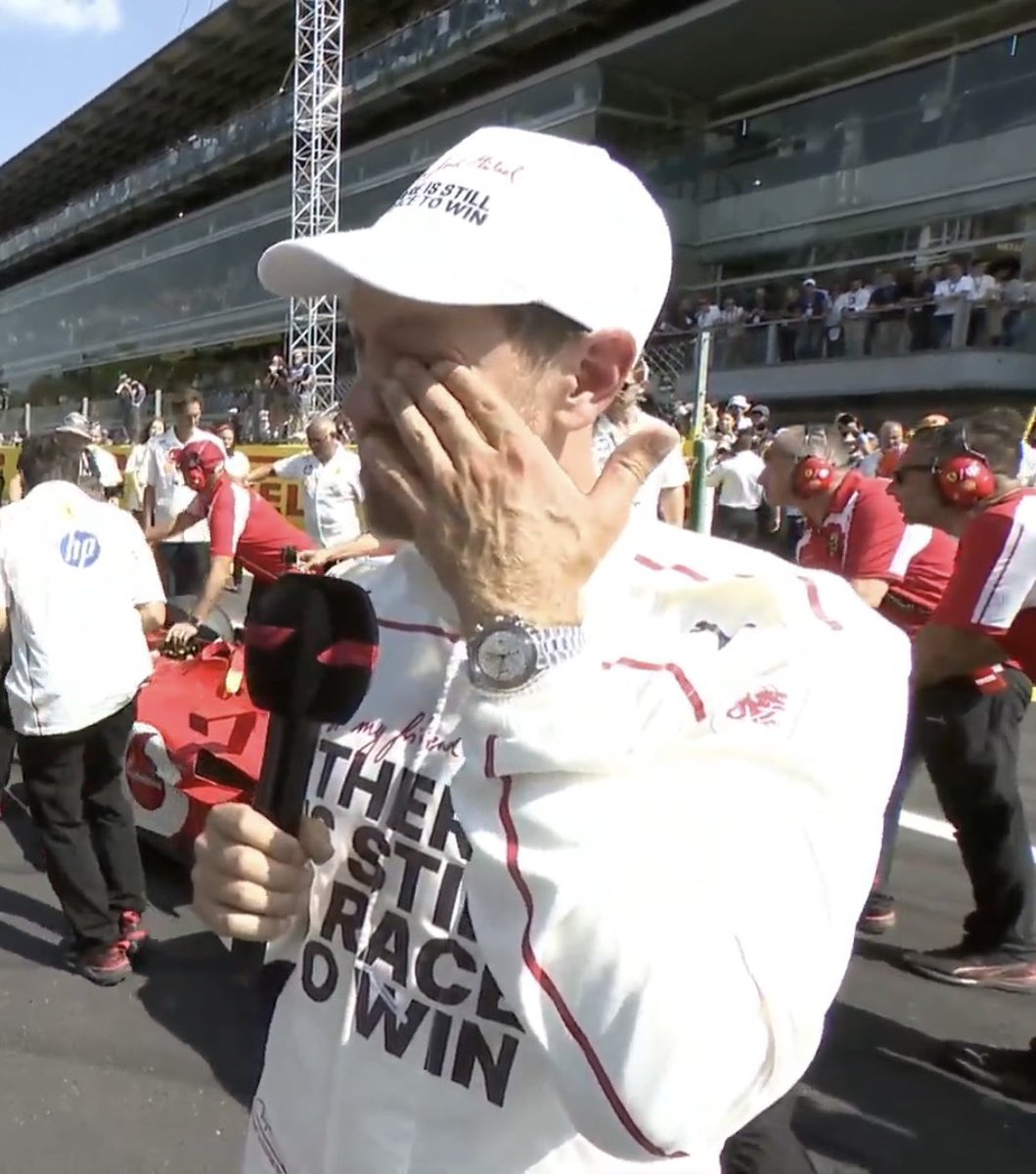 Vetteleclerc's tweet photo. Vettel: "We (Michael) used to joke about having pipi in our eyes, now I am the one with pipi in my eyes."

😭😭😭

#ItalianGP https://t.co/HfroP41Rxr