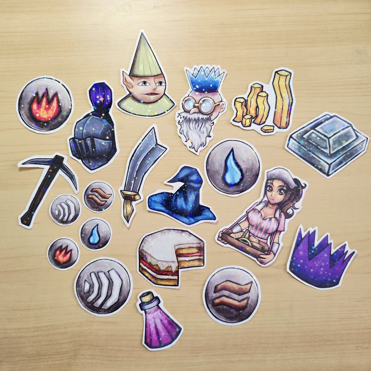 aldebearart's tweet photo. https://t.co/8hIgUX1hFe #runescape #rs3 #osrs @Runescape My very first online art store listing!! I hope ya'll like the stickers! 😄❤️🎨🖌 #smallartbusiness https://t.co/mpHWcLIImp