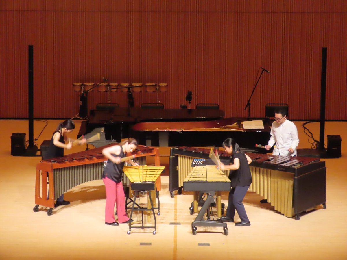 hermaaan7214's tweet photo. 今回から遂にMallet Quartetは全員暗譜となりましたことをご報告いたします。

(パーシモンホールさま写真お借りします) https://t.co/bEhBRjCQa1