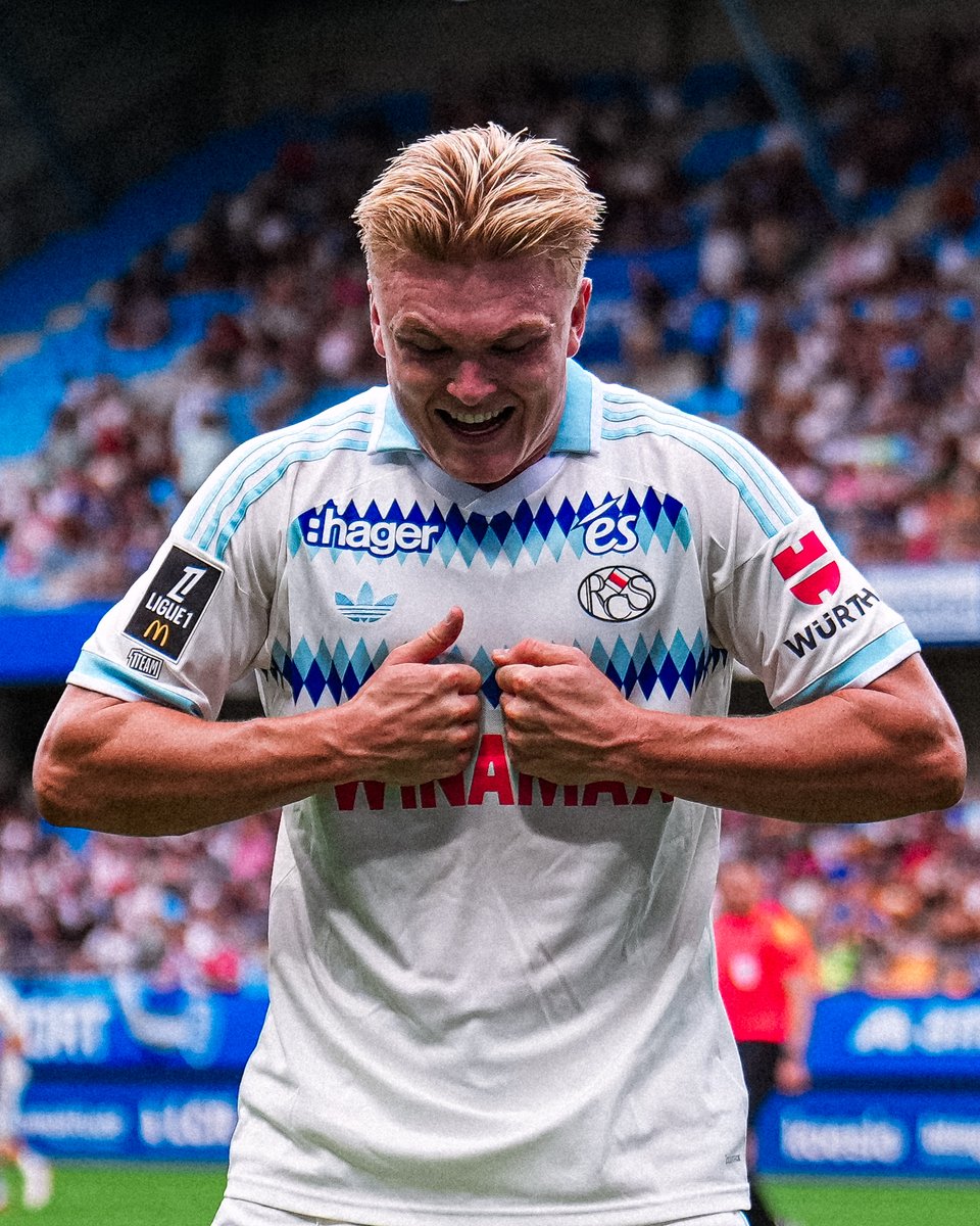 RCSA's tweet photo. Premier match et premier but pour Conrad Harder 🥰🇩🇰

▸ #ESTACRCSA https://t.co/kUYofgkPCm