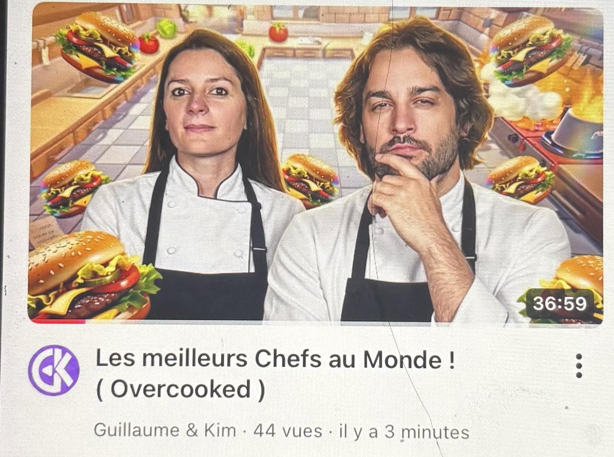 GetK_Alexis's tweet photo. @guillaumetkim 
Guigui, je tiens à te dire que cette miniature elle est trop trop belle j’aime beaucoup !!😍
J’ai l’impression que t’essayes de changer de DA sur les minia (ça te réussi très bien🫶🏼)
jlai dit en commentaire mais trop content de revoir Overcooked🙏 https://t.co/o55XYA3pCE