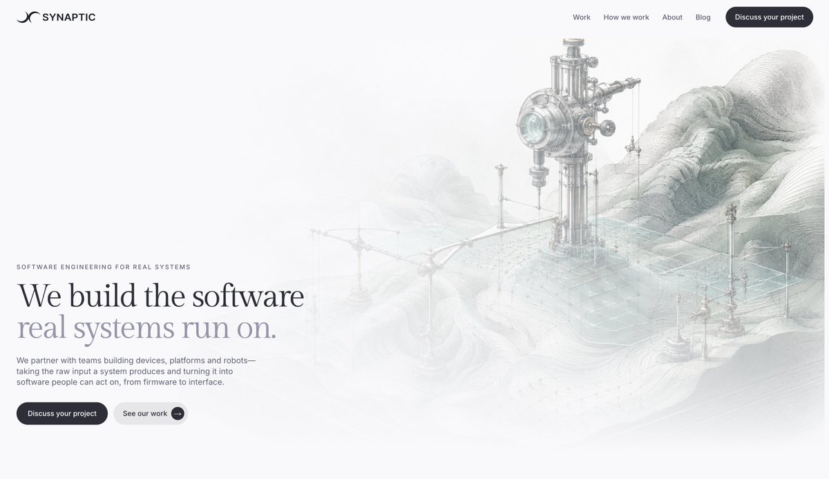 skilldeliver's tweet photo. I am becoming big fan of websites with surrealistic illustrations. Here is a result Claude Code prompting Codex for image generation. https://t.co/98vflsPTuo