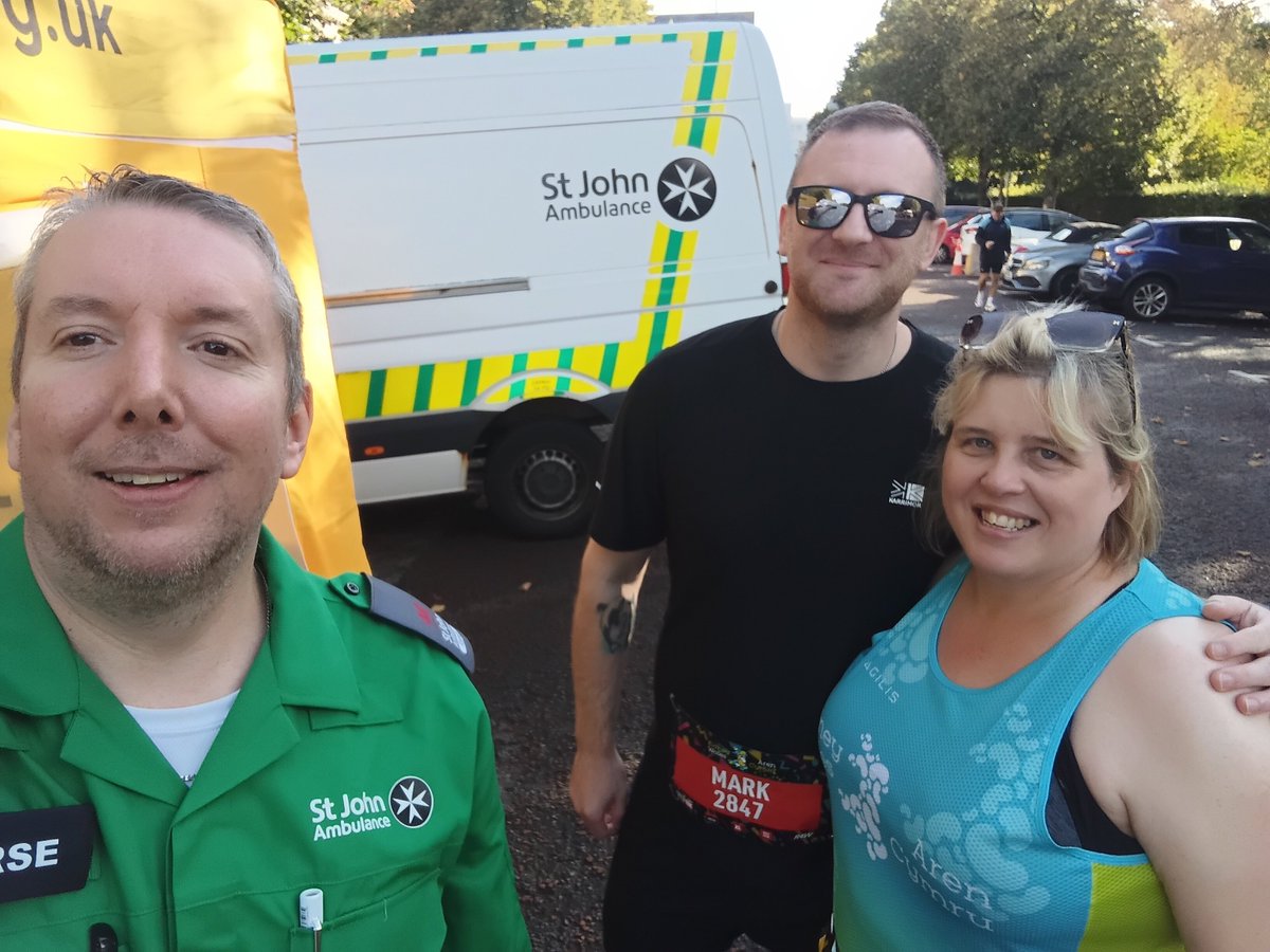 GazNursePrac's tweet photo. Great to support @SJACymru members from across Wales @Cardiff10K today ! Great team work as always 👏 Well done @welsh_lad89 and @Emnp6 with do it with you in 2027 https://t.co/ihdvliJYG5