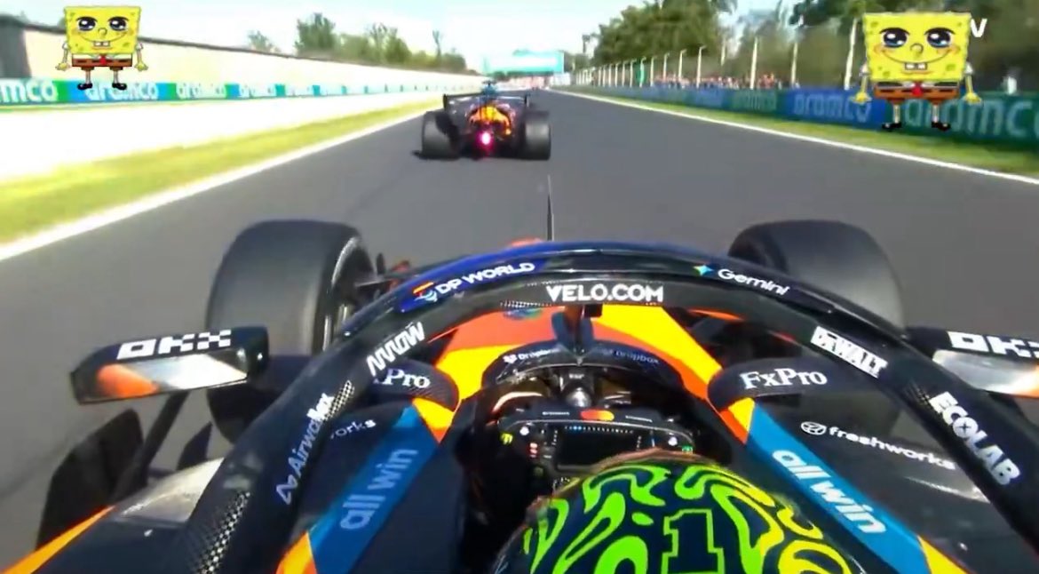 theoseobie's tweet photo. QUICK! YOU ARE LANDO NORRIS. DO YOU OVERTAKE ON THE LEFT OR THE RIGHT 🤔 https://t.co/FN3DptSM2E