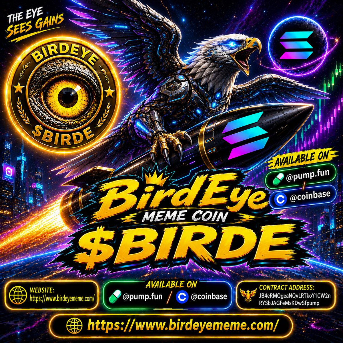 birdeyememe's tweet photo. Happy Sunday!!

$BIRDE is ready to soar.

Join the BirdEye meme revolution.

Have a great day!!

🚀🚀🚀🚀🚀🚀🚀🚀 https://t.co/n0fM4Su9be