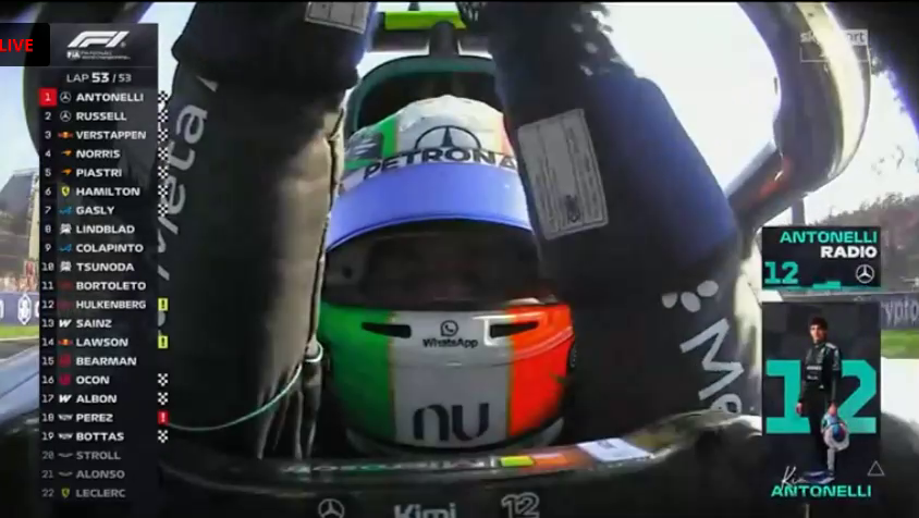 MattuSport's tweet photo. #F1 2026 #ItalianGP Race Winner @KAntonelli12 #ITA of
@MercedesAMGF1 #AKA #acasatua https://t.co/0ckPny7DOH