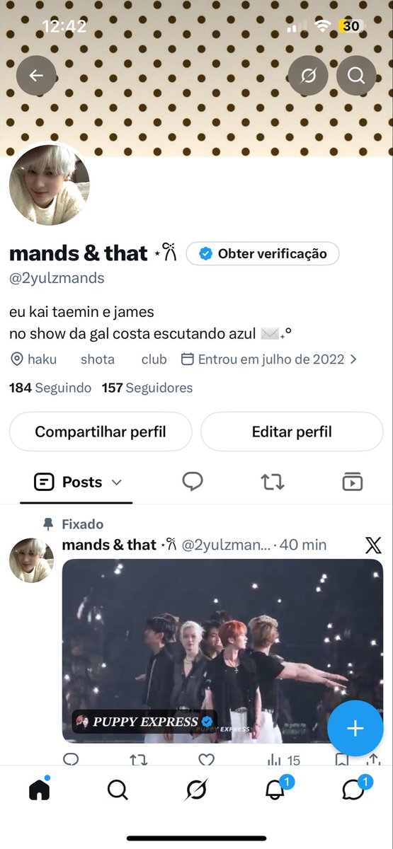 2yulzmands's tweet photo. voce seria meu amigo(a)?

- perfil
- tela de bloqueio
- ultima musica que ouviu
- primeira foto do pinterest https://t.co/JvQ1VrE8X9