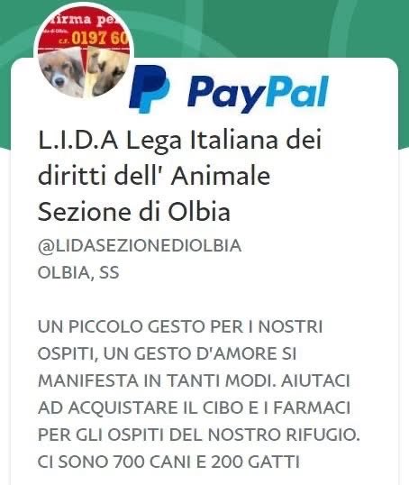 LidaSezOlbia's tweet photo. Scegli pagamento personale ad amici e familiari (“Invio di denaro a un amico”) 
Se NON effettui questo tipo di pagamento, a noi viene decurtata una tariffa per ricevere il denaro, perdendo così parte della tua donazione.
Grazie!! https://t.co/XNGGzt52BA https://t.co/gI3BJxpLS9