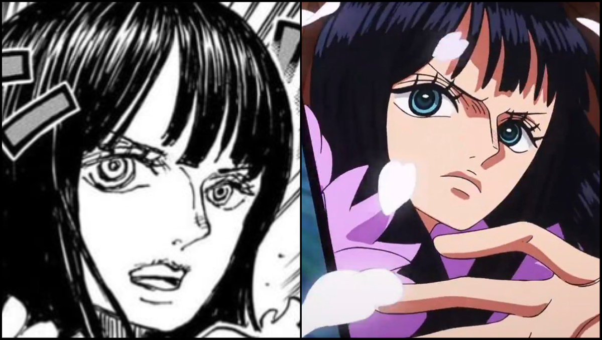 muginokaizoku's tweet photo. I’ve accepted the fact that Toei can never get Robin’s face right https://t.co/UWGRoyIxP7