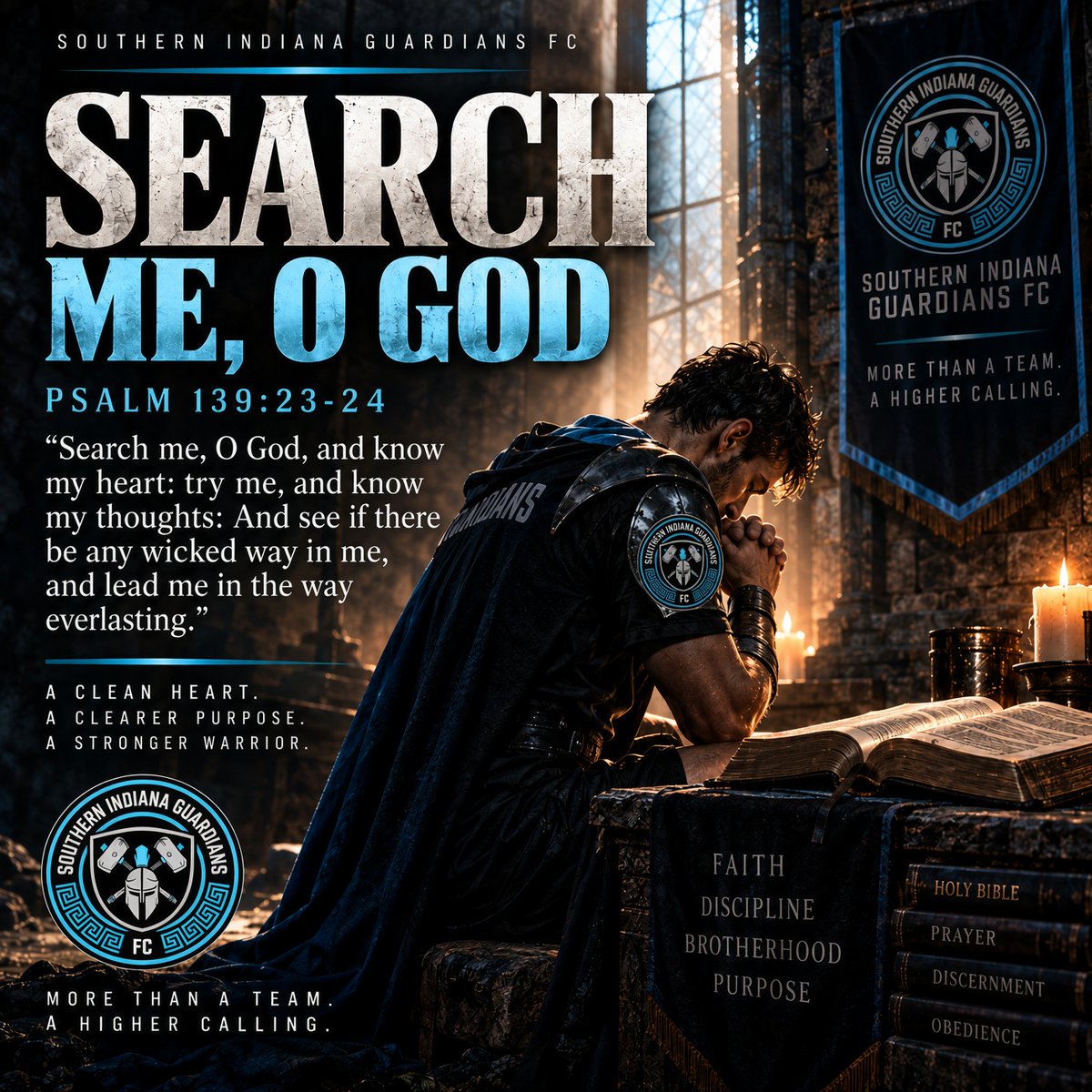 TheSIGFC's tweet photo. SEARCH ME, O GOD.

It is easy to examine everyone else.

To see another man’s failures.
To question another man’s motives.
To recognize false teaching.
To point out hypocrisy, greed, corruption, and sin.

But Scripture demands something harder:

Look inward first.

“Search me, O God, and know my heart: try me, and know my thoughts:
And see if there be any wicked way in me, and lead me in the way everlasting.”
— Psalm 139:23–24 KJV

That is a dangerous prayer for a man who truly means it.

Lord, expose what I cannot see in myself.

Show me where my motives are wrong.
Show me where ego has replaced humility.
Show me where tradition has replaced truth.
Show me where I am teaching something Your Word does not teach.
Show me where I want followers instead of pointing men toward Christ.
Show me where money, influence, recognition, or control have entered my heart.

Before I call another man a wolf—

Lord, make certain I am not becoming one.

Before I teach—

“Take heed unto thyself, and unto the doctrine…” — 1 Timothy 4:16 KJV

Before I lead—

“Examine yourselves, whether ye be in the faith…” — 2 Corinthians 13:5 KJV

Before I judge another man's motives—

“…the LORD weigheth the spirits.” — Proverbs 16:2 KJV

And before I ever desire men to follow me, remind me:

“He must increase, but I must decrease.” — John 3:30 KJV

A faithful Christian should not fear having his beliefs, motives, traditions, and actions tested against Scripture.

He should want them tested.

Because the goal isn't to prove that I am right.

The goal is to make certain that I am following Christ.

⚔️ SEARCH YOUR HEART.
🛡️ GUARD YOUR DOCTRINE.
📖 STUDY THE WORD.
✝️ POINT MEN TO CHRIST.

“Search me, O God…”

#SouthernIndianaGuardians #SIGFC #SearchMeOGod #JesusChrist #Scripture #KJV #ChristianWarrior #Faith #Discipline #Brotherhood #Purpose