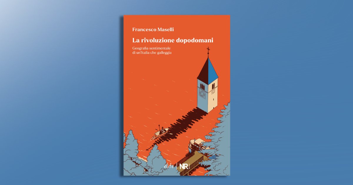 gditom's tweet photo. A Cernobbio, Giorgetti ha sentenziato l’Italia con una frase: «La barca è rimasta in galleggiamento».

È evidente, deve aver letto il libro di @FrMaselli, pubblicato da @NRedizioni: “La rivoluzione dopodomani. Geografia sentimentale di un’Italia che galleggia”. https://t.co/19UNqbPYJO